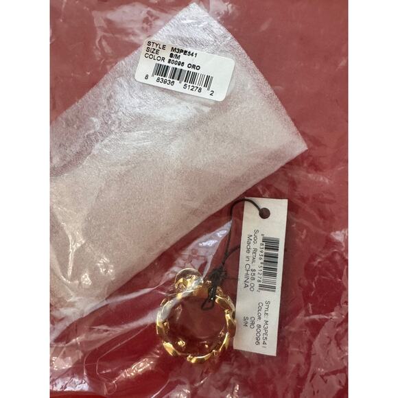 MARC BY MARC JACOBS Gold Katie Turnlock Ring Size S/M - Picture 6 of 6